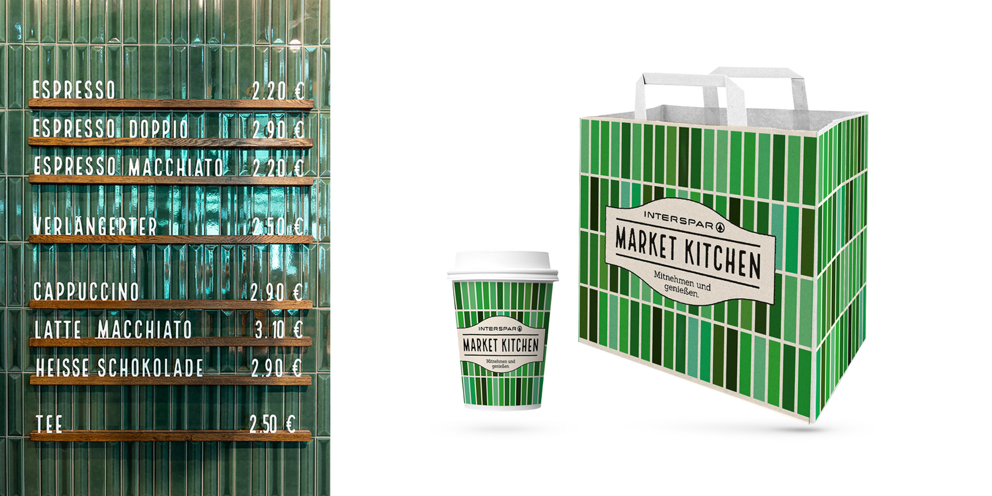 Detailansicht des Marketkitchen Shopgestaltung und daraus entwickelte Packaging-Designs.